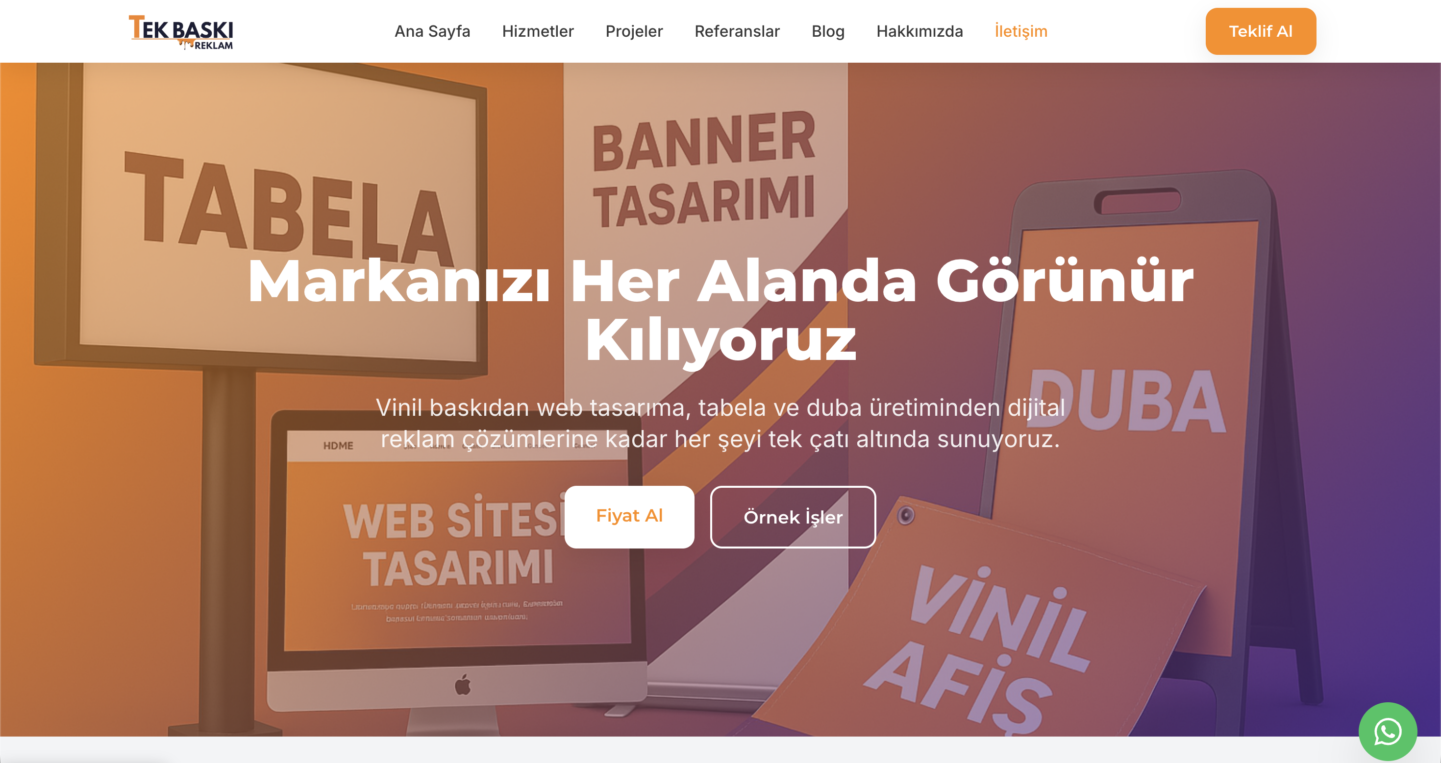 TekBaskı - Reklam ve Baskı E-ticaret